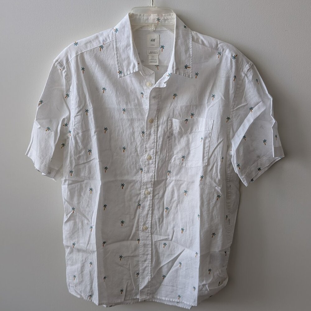 H&M Mens Hawaiian Shirt L